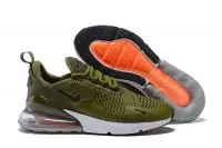 nike chaussures air max 270 flyknit running mesh army green